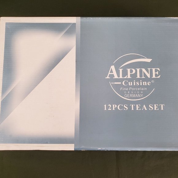 Alpine Cuisine Tea Cups and Saucers Fine Porcelain Germany 12 Pcs Set New - Picture 10 of 10